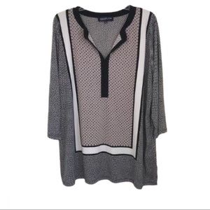 Jones New York | Polka Dot Blouse